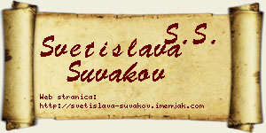 Svetislava Šuvakov vizit kartica